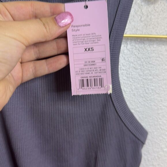 NWT- Wild Fable (2)- slate grey cropped tank- Size XXS - Picture 3 of 7